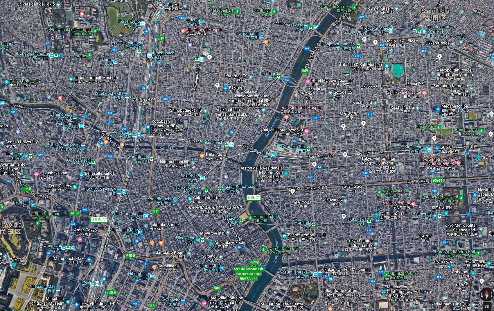 Satellite map